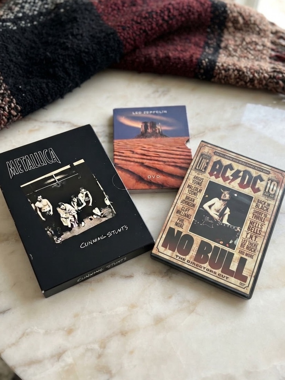 Classic Rock & Metal Live Concert DVD Lot (Metallica, AC/DC, Led Zeppelin)